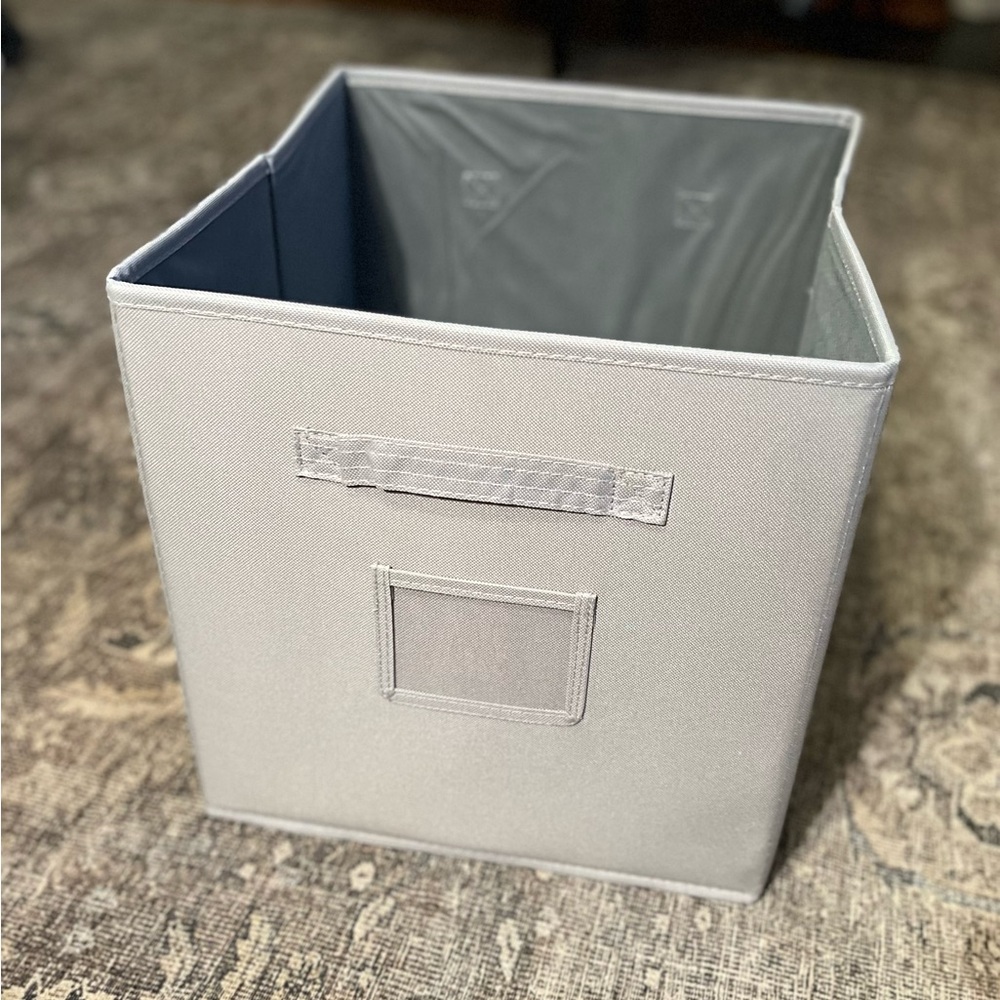 8 Brand-New 12x12 Collapsable Grey Cube Storage Containers